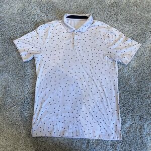 Nike Dri-Fit Golf Lavender Floral Flower Printed Polo Shirt Men's S CI9784-699